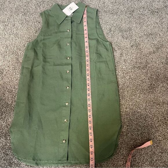 Onia Air Linen Sleeveless Shirtdress - Picture 15 of 16